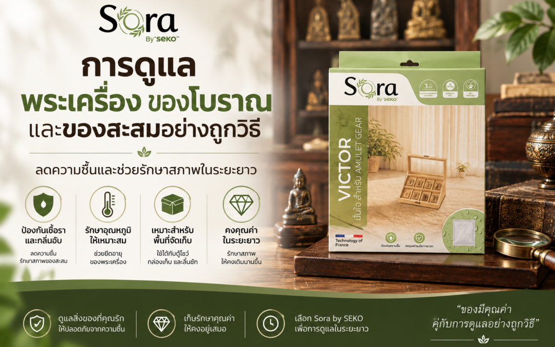 การดูแลพระเครื่อง ของโบราณ และของสะสมอย่างถูกวิธี ลดความชื้นและช่วยรักษาสภาพในระยะยาว